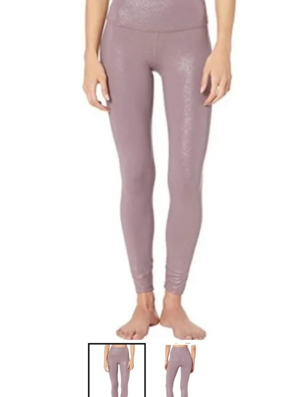 Beyond Yoga light purple High-Rise shimmer Leggings